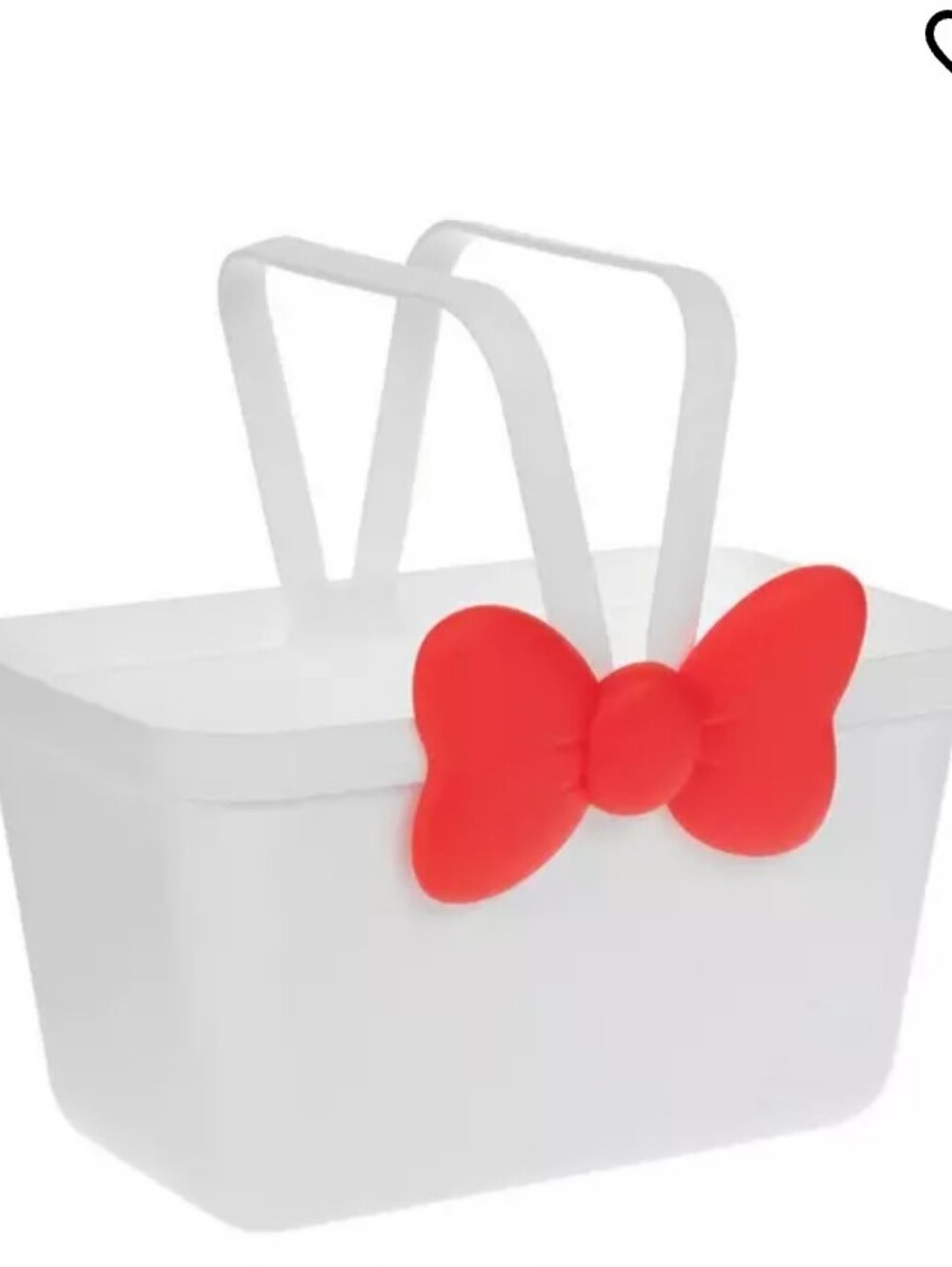 At Home Red Bow Accent Decorative Storage Basket